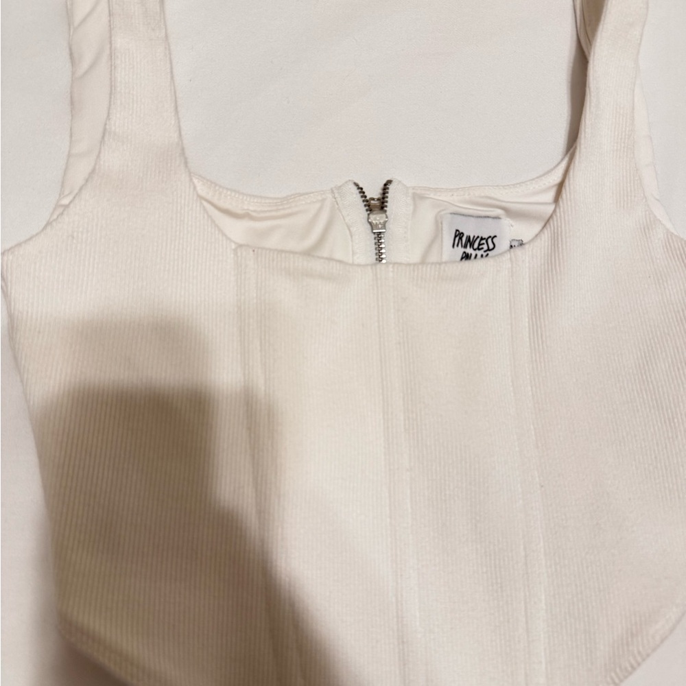 Princess Polly White Corset Top - Picture 3 of 4